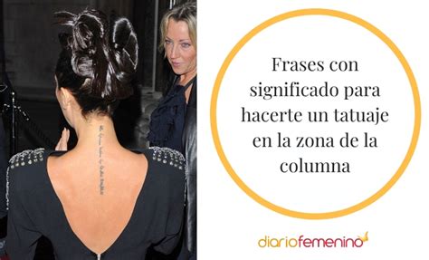 frases para tatuajes en la columna mujer|39 frases para tatuarse en la columna: presume de tattoo。